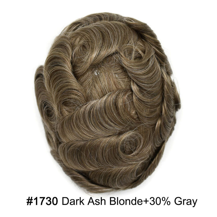 LYRICAL TOUPEE Full Swiss Super Welded Lace Mens Toupee US STOCK Bleached Knots Men Hair Piece Natural looking Toupee for Men