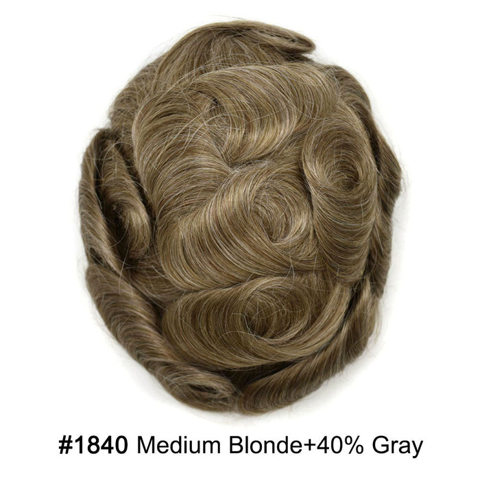 LYRICAL TOUPEE Full Swiss Super Welded Lace Mens Toupee US STOCK Bleached Knots Men Hair Piece Natural looking Toupee for Men