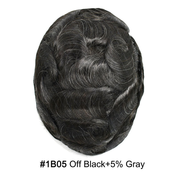 LYRICAL TOUPEE Full Swiss Super Welded Lace Mens Toupee US STOCK Bleached Knots Men Hair Piece Natural looking Toupee for Men