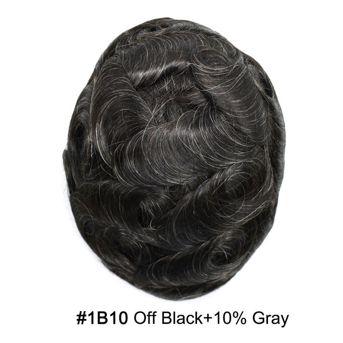 LYRICAL TOUPEE Full Swiss Super Welded Lace Mens Toupee US STOCK Bleached Knots Men Hair Piece Natural looking Toupee for Men