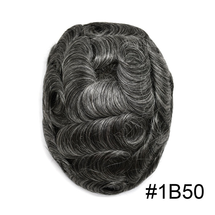LYRICAL TOUPEE System for Mens Hair Piece US STOCK Monofilament with PU Coating(NPU) Toupee Folded Lace Front Natural Hairline Mens Toupee
