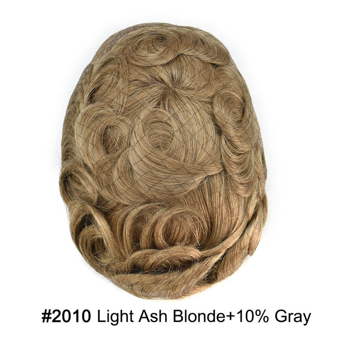 LYRICAL TOUPEE Full Swiss Super Welded Lace Mens Toupee US STOCK Bleached Knots Men Hair Piece Natural looking Toupee for Men