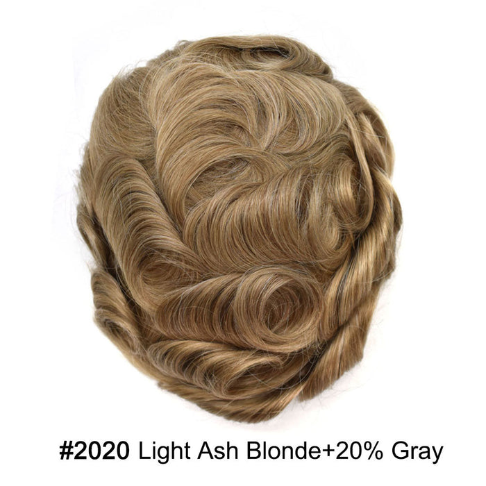 LYRICAL TOUPEE Full Swiss Super Welded Lace Mens Toupee US STOCK Bleached Knots Men Hair Piece Natural looking Toupee for Men