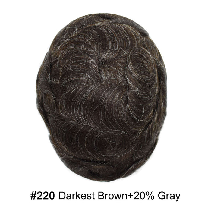LYRICAL TOUPEE Full Swiss Super Welded Lace Mens Toupee US STOCK Bleached Knots Men Hair Piece Natural looking Toupee for Men
