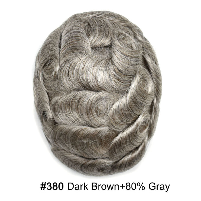 LYRICAL TOUPEE Full Swiss Super Welded Lace Mens Toupee US STOCK Bleached Knots Men Hair Piece Natural looking Toupee for Men