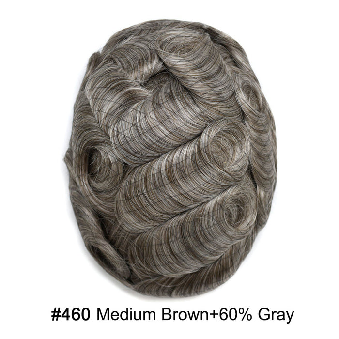 LYRICAL TOUPEE Full Swiss Super Welded Lace Mens Toupee US STOCK Bleached Knots Men Hair Piece Natural looking Toupee for Men