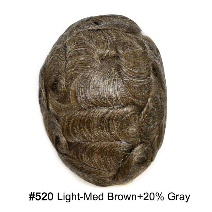 LYRICAL TOUPEE Full Swiss Super Welded Lace Mens Toupee US STOCK Bleached Knots Men Hair Piece Natural looking Toupee for Men