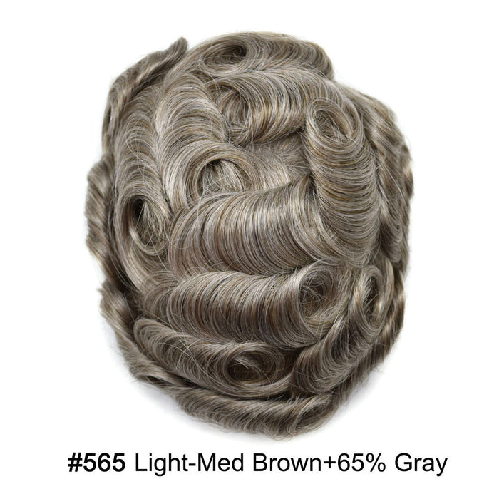 LYRICAL TOUPEE Full Swiss Super Welded Lace Mens Toupee US STOCK Bleached Knots Men Hair Piece Natural looking Toupee for Men