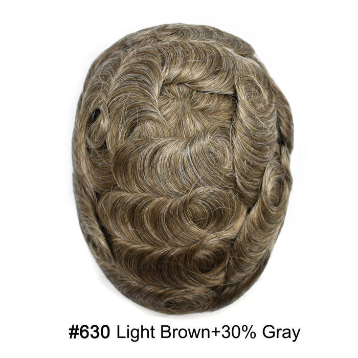 LYRICAL TOUPEE Full Swiss Super Welded Lace Mens Toupee US STOCK Bleached Knots Men Hair Piece Natural looking Toupee for Men