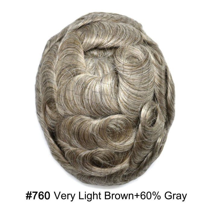 LYRICAL TOUPEE Full Swiss Super Welded Lace Mens Toupee US STOCK Bleached Knots Men Hair Piece Natural looking Toupee for Men