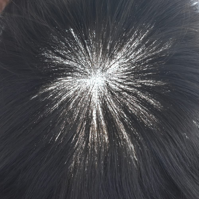 LYRICAL TOUPEE US Stock French Lace With Poly Coated Hair System For Men Natural Hairline Bleached  Knots Toupee for Men