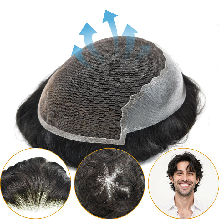 French Lace Front Men’s Hairpiece: The Most Natural Option for US Wearers