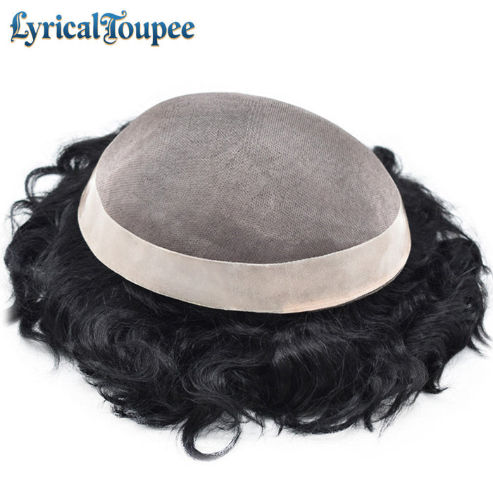 Lyrical Toupee Hair Units Black Men of First Choice