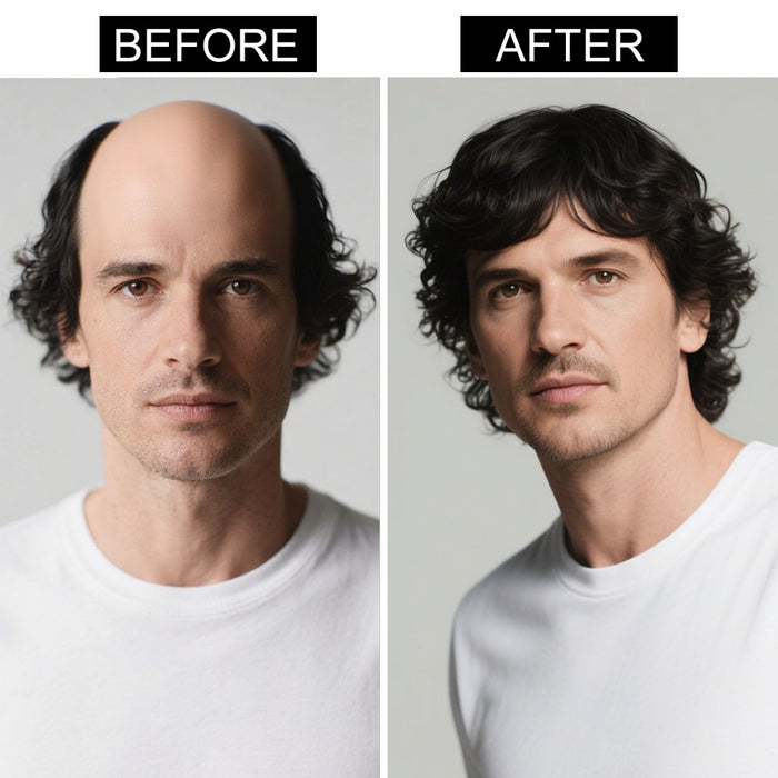 LYRICAL TOUPEE French Lace Hair Piece For Men Remy Human Hair Breathable Toupee V-Looped Front Natural Hairline Men Hair Replacement System