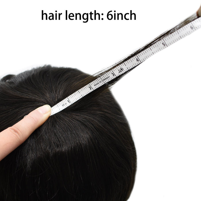 LYRICAL HAIR Hair System For Men Soft Welded Lace Base Front Human Hairpiece Bleached Knot Natural Hairline Hair System