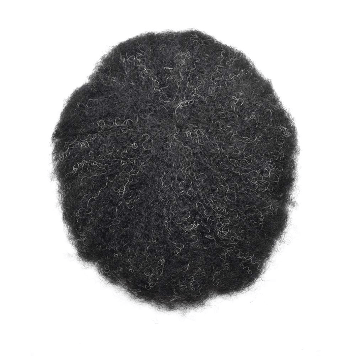 LYRICAL TOUPEE US STOCK Afro Curly French Lace Front Hairpiece for Black Men Weave Hair Unit