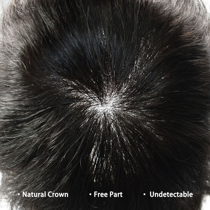 LYRICAL TOUPEE Mens Toupee Full Swiss Lace Hair System Bleached Knots Toupee For Mens Hairpieces Hair Prosthesis