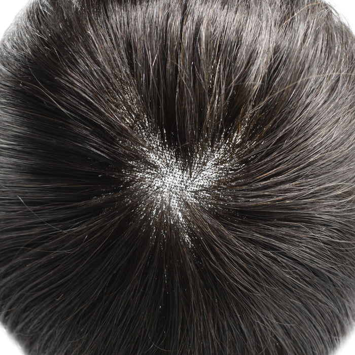 LYRICAL TOUPEE US Stock French Lace With PU Hair System For Men Natural Hairline Bleached  Knots Toupee for Men
