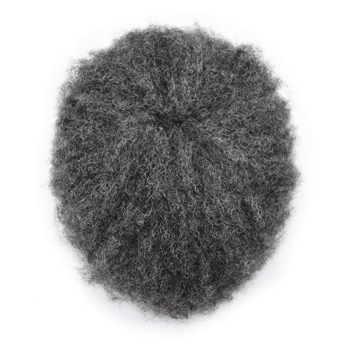 LYRICAL TOUPEE US STOCK Afro Curly French Lace Front Hairpiece for Black Men Weave Hair Unit