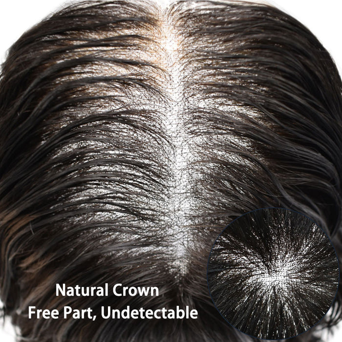 LYRICAL TOUPEE Mens Toupee Full Swiss Lace Hair System Bleached Knots Toupee For Mens Hairpieces Hair Prosthesis