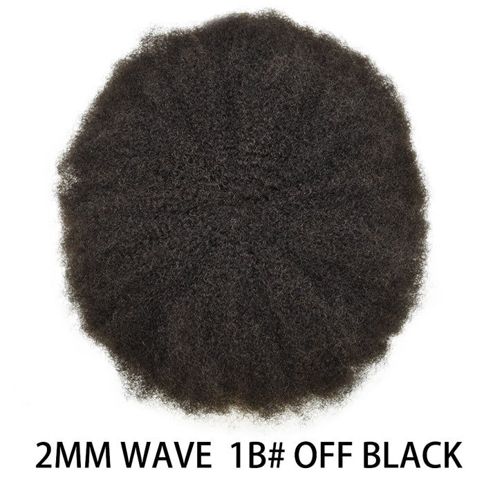 LYRICAL TOUPEE US STOCK Afro Curly French Lace Front Hairpiece for Black Men Weave Hair Unit