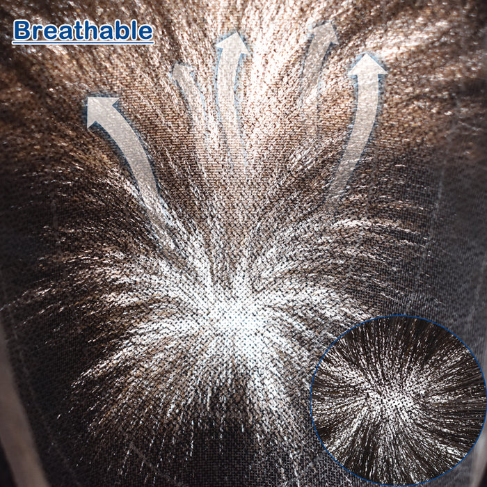 LYRICAL TOUPEE US Stock Hair System For Men Soft Welded Lace Base Front Human Hairpiece Bleached Knot Natural Hairline Hair System