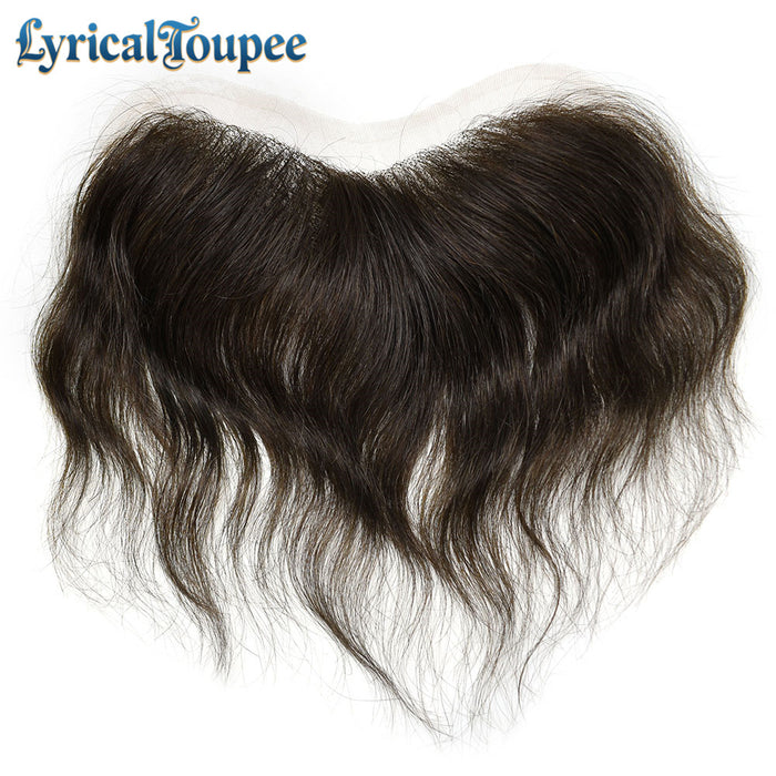 LYRICAL TOUPEE US Stock Swiss Lace Frontal 18CM x 4CM High Quality Frontal Indian Remy Human Hair for Receding Hairline Front Hair System