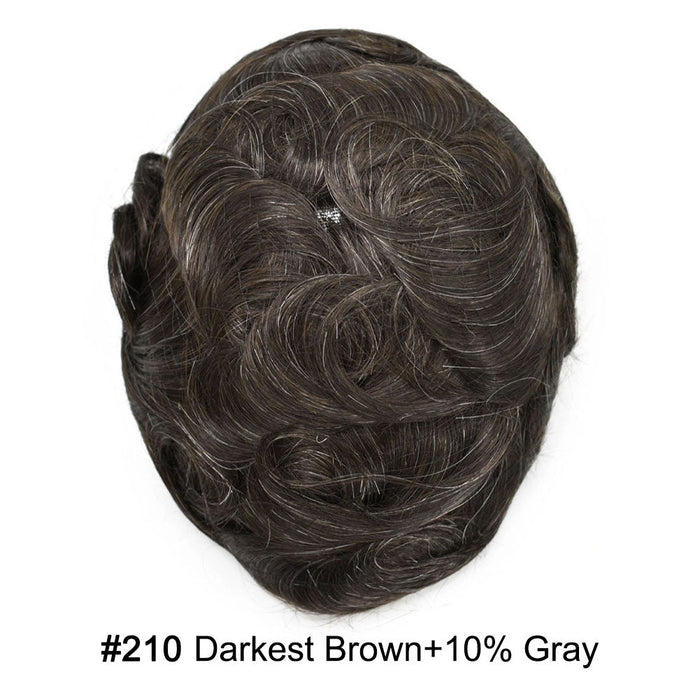 LYRICAL HAIR US Stock French Lace Front Mens Toupee Breathable Human Hairpiece
