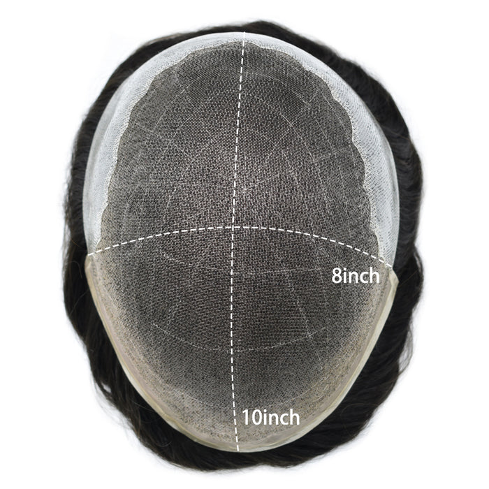 LYRICAL TOUPEE Welded Swiss Lace Hair System For Men Bleached  Knots Durable Toupee for Men Hairpieces