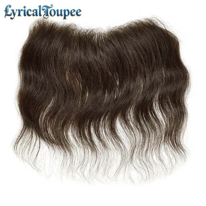 LYRICAL TOUPEE US Stock Men Frontal Hair System V-Looped PU Toupee for Men Natural Hairline Mens Toupee