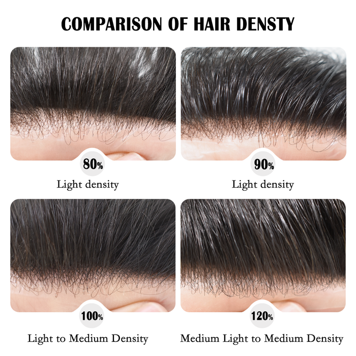 LYRICAL TOUPEE Hair US Stock System For Men Fine Monofilament With PU Hairpieces For Men
