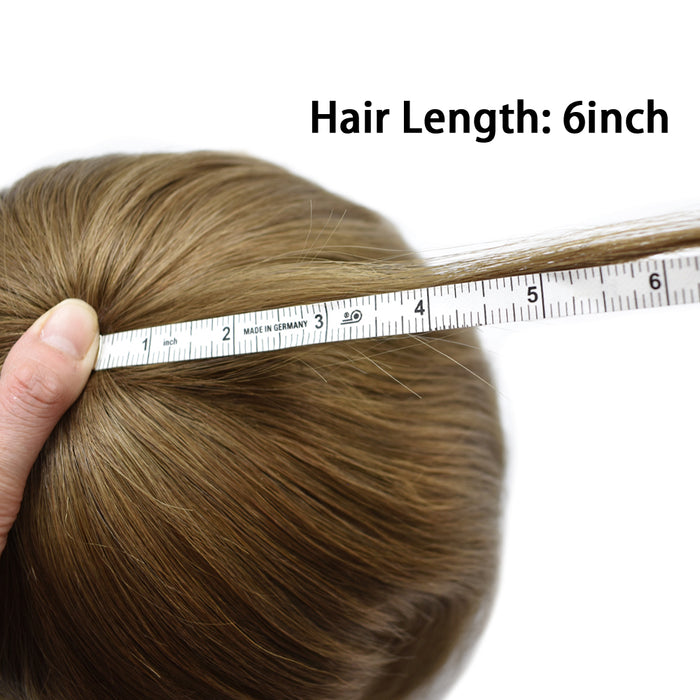 LYRICAL TOUPEE US Stock Full French Lace Toupee for Men Hair System Bleached Knots Natural Hairline Mens Hair Piece