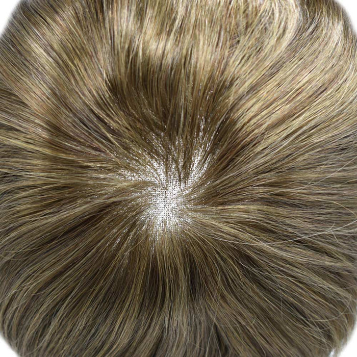 LYRICAL TOUPEE Hair US Stock System For Men Fine Monofilament With PU Hairpieces For Men