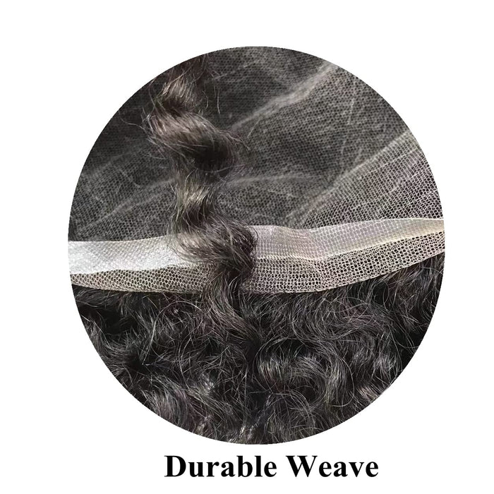 LYRICAL TOUPEE US Stock Afro Curly Toupee For Black Men Full French Lace Hair Units Mens Hairpieces