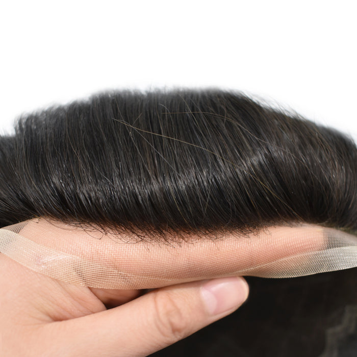 LYRICAL TOUPEE Welded Swiss Lace Hair System For Men Bleached  Knots Durable Toupee for Men Hairpieces