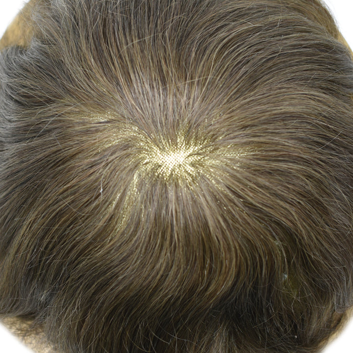 LYRICAL TOUPEE US Stock French Lace Front Mens Toupee Breathable Human Hairpiece For Men Hair Systems