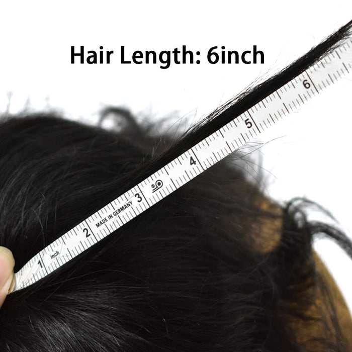 LYRICAL TOUPEE Men Toupee Fine Monofliament Durable Mens Hair System Human Hair Mens Hairpiece