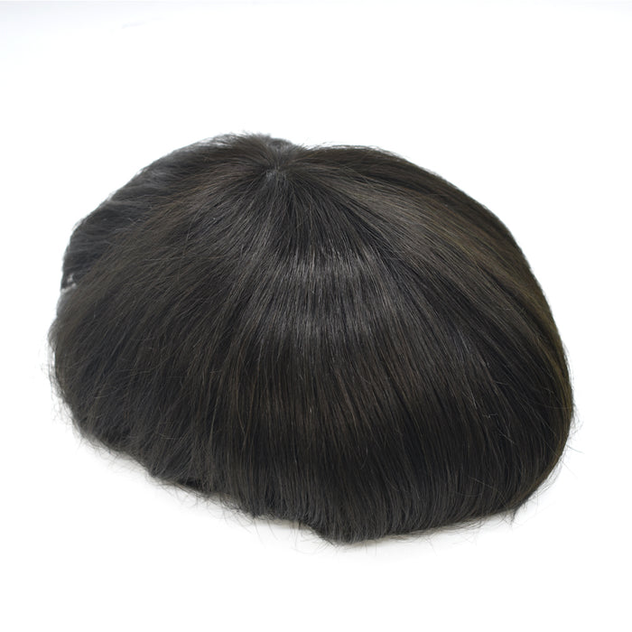 LYRICAL TOUPEE US Stock Toupee for Mens Full PU Injected Human Hairpiece for Men Durable Mens Hair System