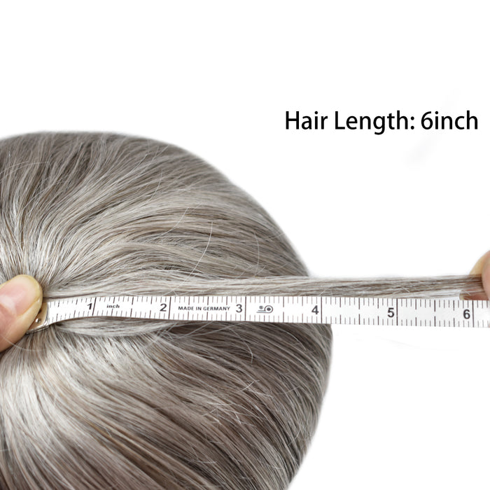 LYRICAL TOUPEE US Stock 0.10mm Thickness Durable Skin Hair System for Men 100% Hand Tied Woven Toupee for Men