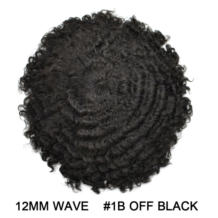 LYRICAL TOUPEE US STOCK Afro Curly French Lace Front Hairpiece for Black Men Weave Hair Unit