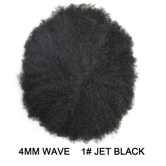 LYRICAL TOUPEE US STOCK Afro Curly French Lace Front Hairpiece for Black Men Weave Hair Unit