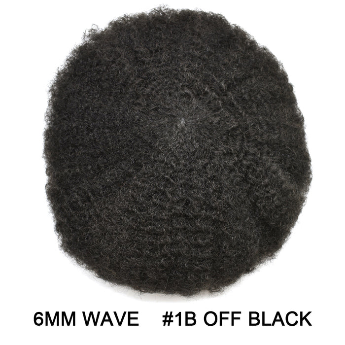LYRICAL TOUPEE US STOCK Afro Curly French Lace Front Hairpiece for Black Men Weave Hair Unit