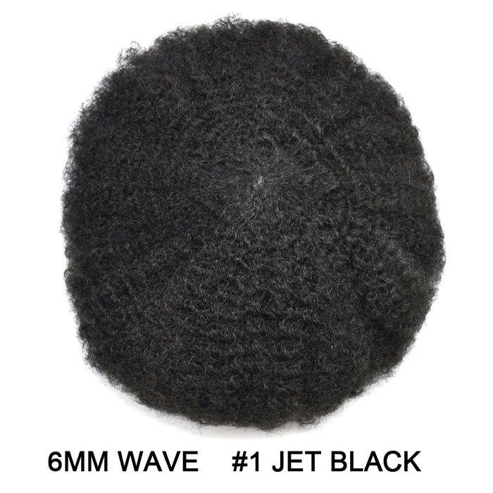 LYRICAL TOUPEE US STOCK Afro Curly French Lace Front Hairpiece for Black Men Weave Hair Unit
