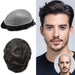 LYRICAL HAIR Mens Toupee 0.04mm Ultra Thin Skin Hair System for Men V-