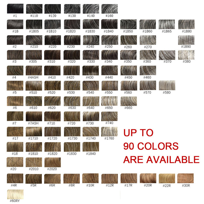 LYRICAL HAIR US Stock Hair System For Men Monofilament With PU Lace Folded In Front Hairpiece