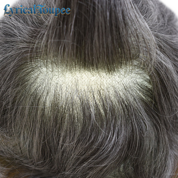 LYRICAL TOUPEE Full Swiss Super Welded Lace Mens Toupee US STOCK Bleached Knots Men Hair Piece Natural looking Toupee for Men
